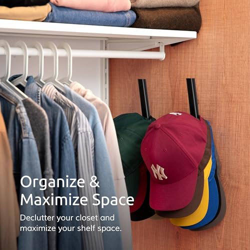 Ozueccr Wall-Mounted Hat Rack for Baseball Caps – Easy Installation