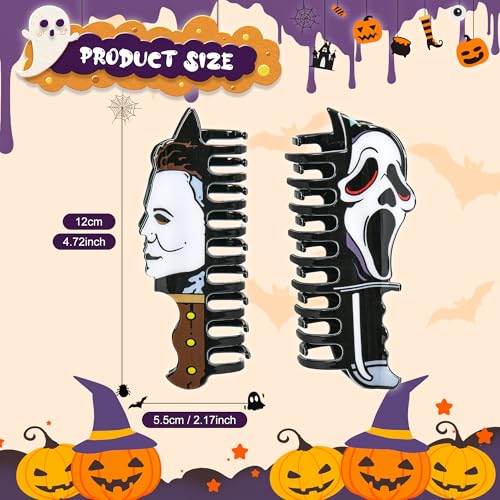 Halloween Hair Claw Clip Acrylic Gothic Cartoon Horror Hair Accessory