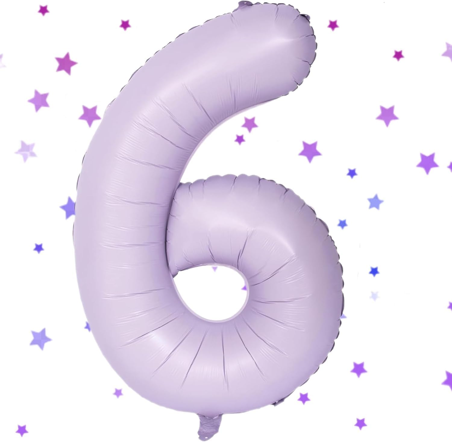 Skiennix 40-Inch Purple Number Balloon - Matte Finish Birthday & Wedding Party Decoration (Number 6)