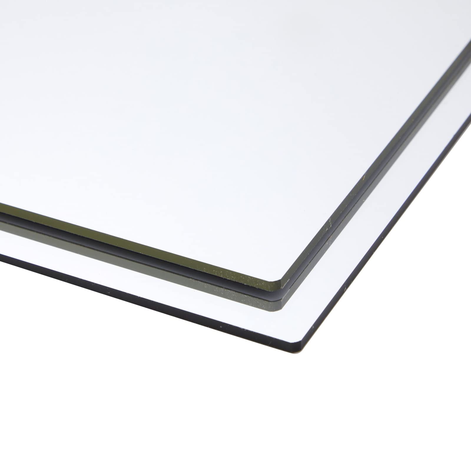 Bright Creations Acrylic Mirrors for Wall - 17 x 11 in, 2 Pack, Clear, Modern - Shatterproof Frameless Mirror Tiles - Bathroom, Bedroom, Kitchen & Home Gym