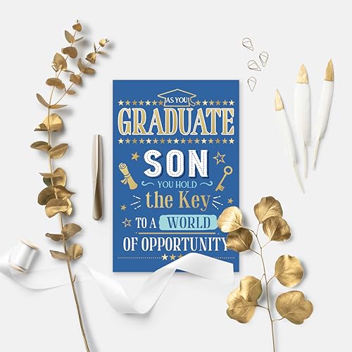 Meaningful Graduation Card Gift for Son from Mom & Dad