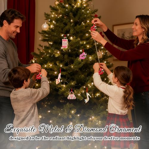 Red Lip Christmas Ornament - Lipstick Tree Keepsake, 2-1 Variation