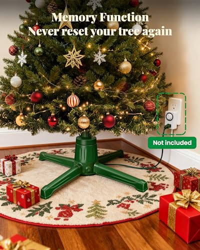 Christmas Tree Stand with Remote Control and Rotation for 9ft Trees