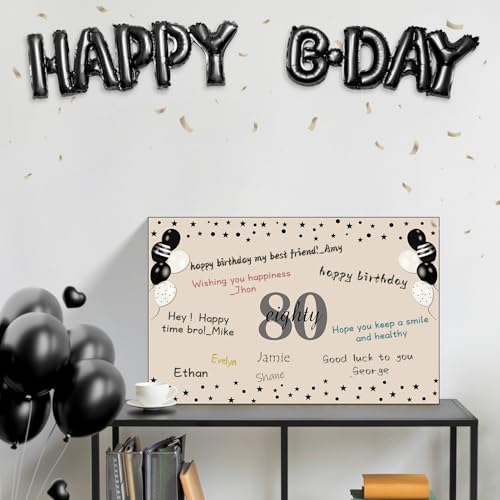 Large Vintage 80th Birthday Card - Giant 1946 Greeting Card with Envelope