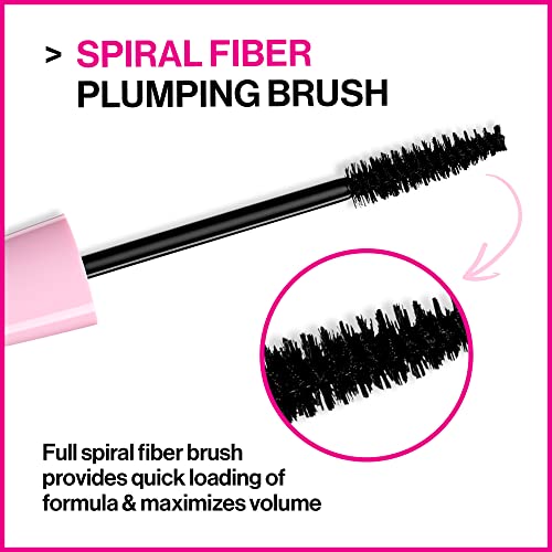 wet n wild Mega Volume Waterproof Mascara, Very Black, Pack of 2