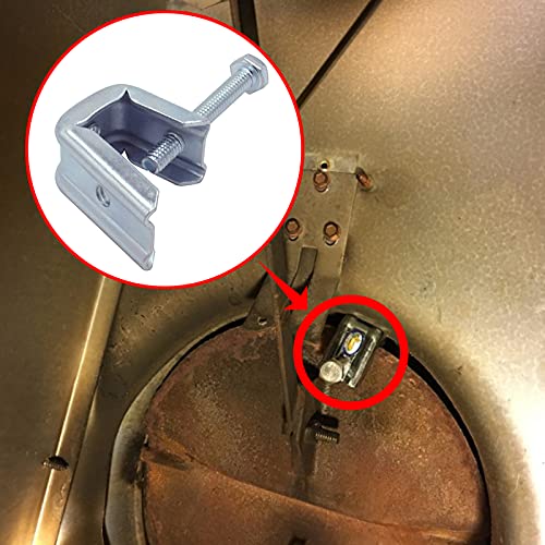 Stainless Steel Fireplace Damper Stopper Clamp for Gas Logs - Pack of 2