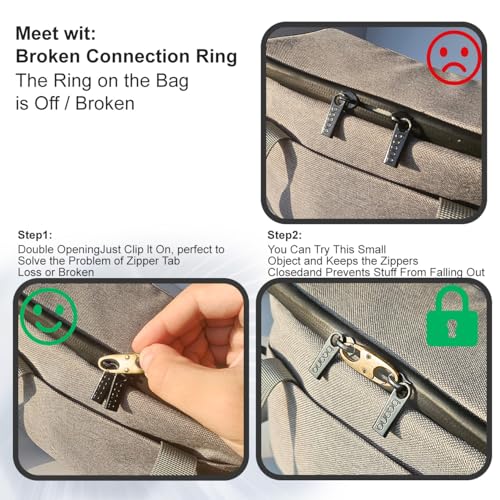 24 Pcs Zipper Clips Anti Theft Dual Opening Design Zipper Locks Small S Carabiner Clip Theft Clasp for Backpack Purse Luggage Suitcase