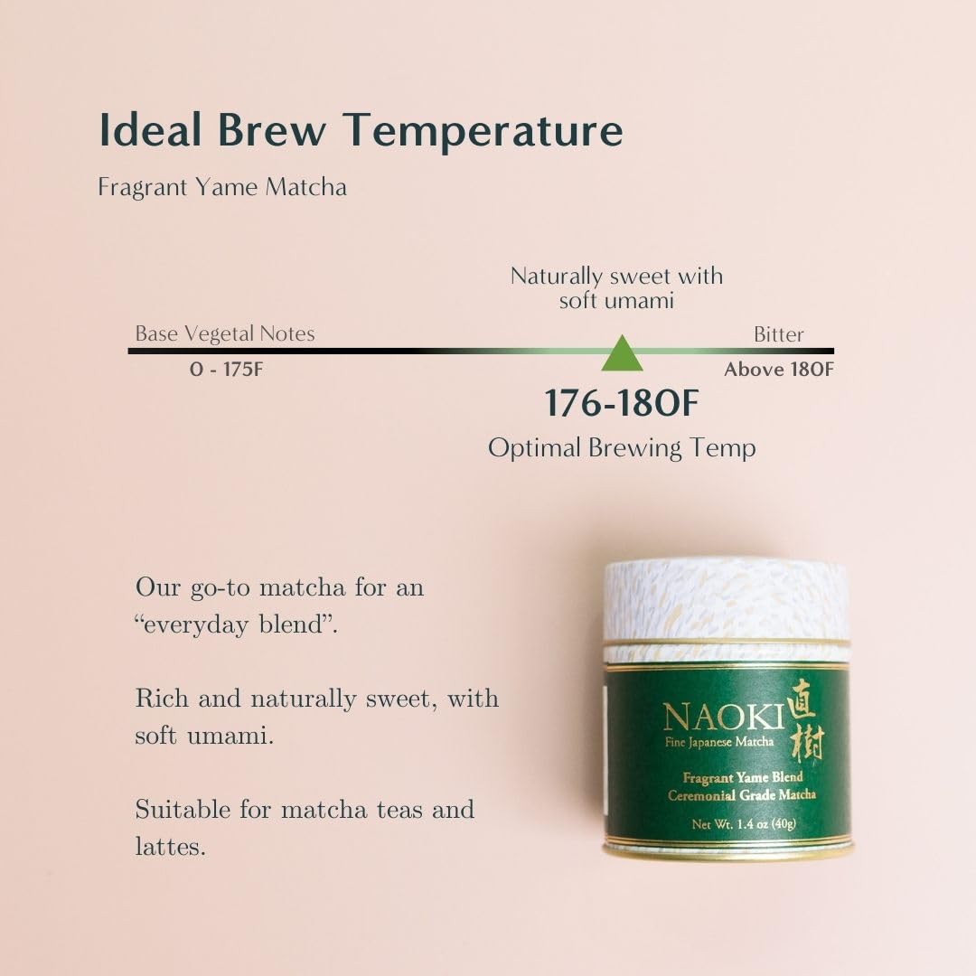 Naoki Matcha Green Tea Powder - Authentic Yame Blend Ceremonial Grade First Harvest (40g / 1.4oz)