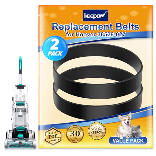 KEEPOW Vacuum Belt for Hoover Elite, Encore & Futura - 2 Pack Replacement