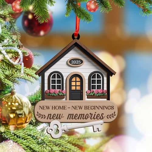 Brevnex New Home Wooden Ornament 2025 - First Housewarming Gift for Couples