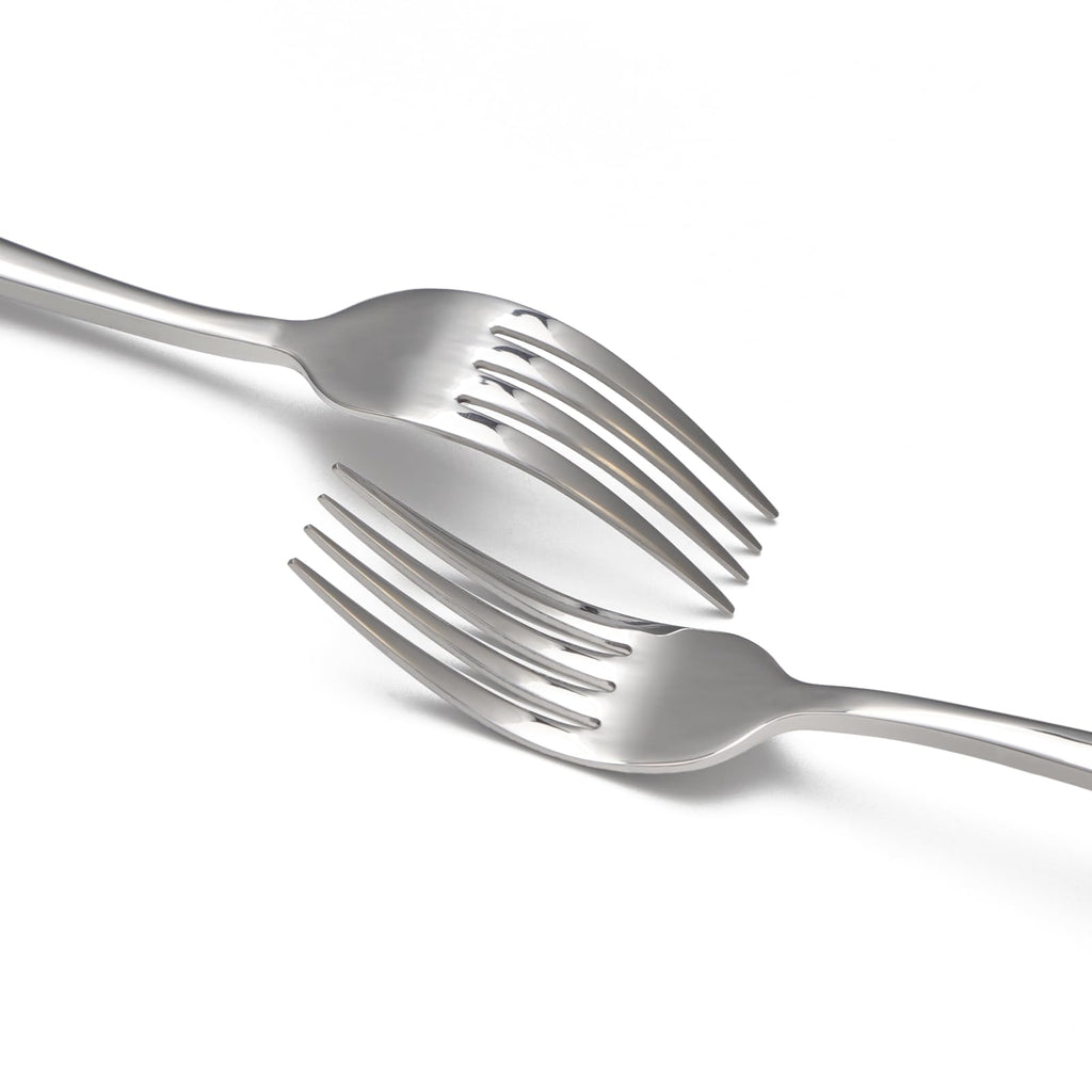 8-Piece Salad Forks Set, Food Grade Stainless Steel Silverware Dinner Fork, Flatware Forks Use for Home, Kitchen, Restaurant, Dishwasher safe - 7 Inches