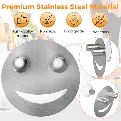 Stainless Steel Sponge Holder with Suction Cup - 1 Pack, Kitchen & Bathroom Caddy