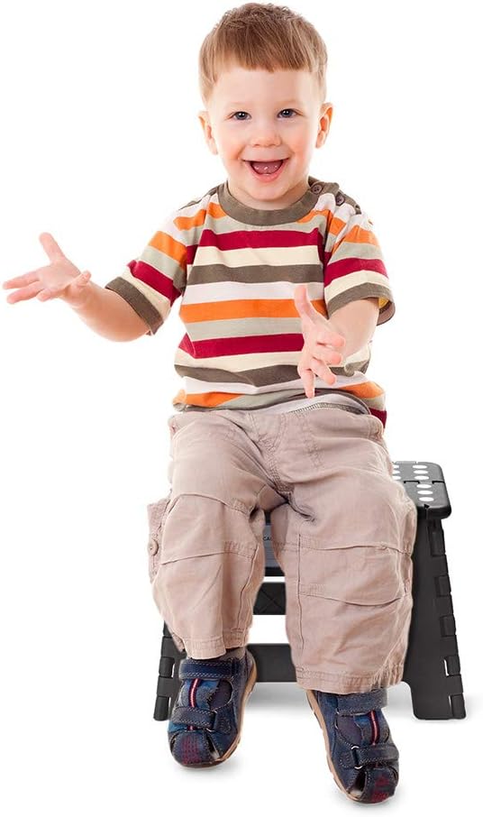 ACSTEP Folding Step Stool - Sturdy 9-Inch Collapsible Design | Non-Slip & Lightweight for Kids & Adults, 300 lbs Capacity