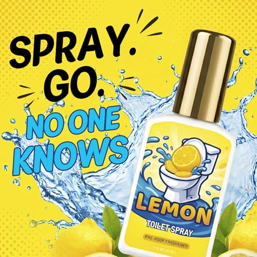 Aqua Blance Toilet Spray for Poop, Lemon Odor Eliminator 2 Fl Oz (Pack of 2)
