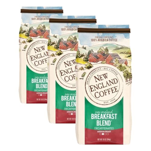 Decaffeinated Breakfast Blend Ground Coffee - 10oz Bag (Pack of 3)