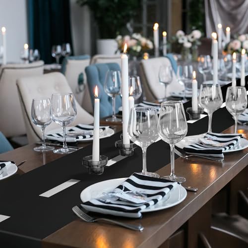 Preboun 6 Pcs Race Track Plastic Table Runner, 14 x 108 Inch Road Design