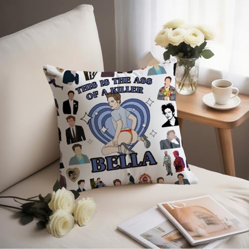 LONGXIN Twilight Vampire Pillow Cover 18x18 Inch Corduroy Decorative Cushion Case for Living Room & Bedroom