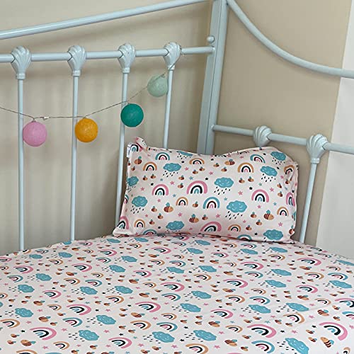 ALVABABY Toddler Pillowcases 2-Pack, Soft Stretchy Covers for 13x18 & 12x16 Pillows