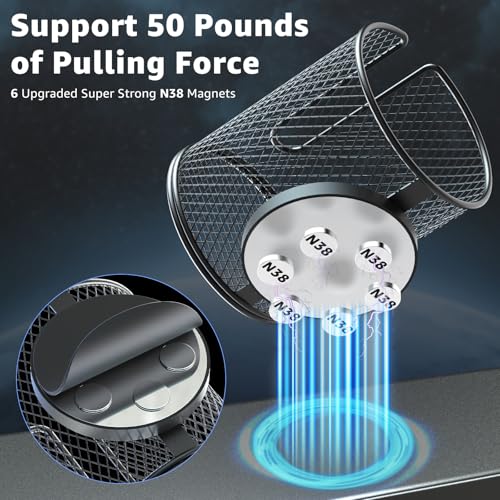 HzTinT Magnetic Cup Holder - Heavy Duty N38 Magnet for Metal Surfaces