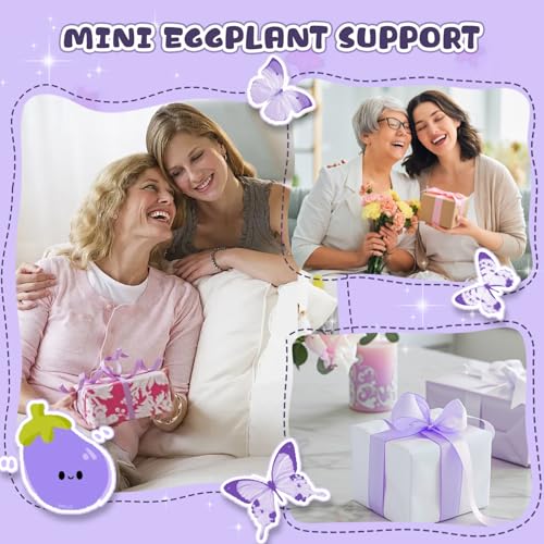 Handmade Crochet Eggplant Gift for Bonus Mom Birthday Christmas