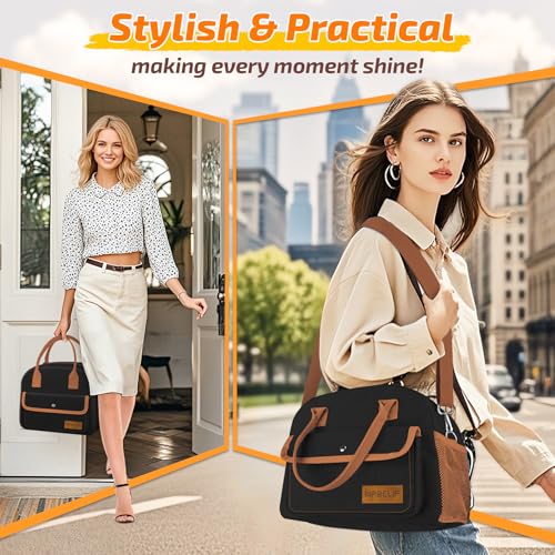 KIPBELIF Insulated Lunch Bag for Women - Large Leakproof Lunch Box with Cooling Pack