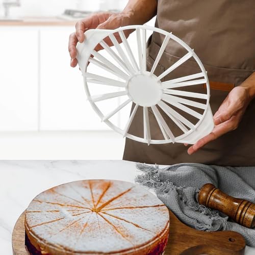 10.6-Inch Cake Portion Marker and Cutter - 10 and 12 Slice Divider