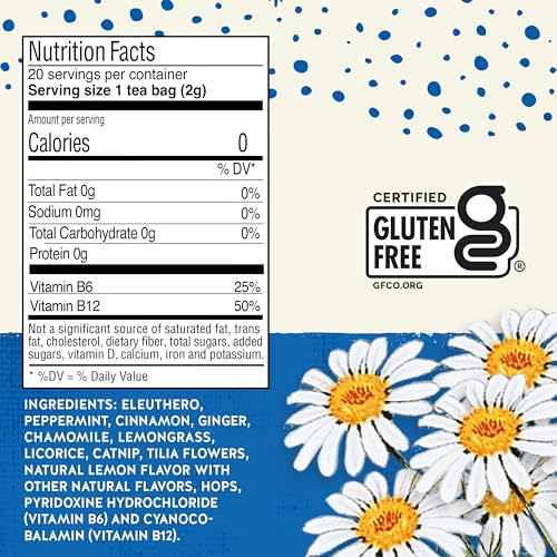 Celestial Seasonings Tension Tamer Herbal Tea - 20 Count (Pack of 6)