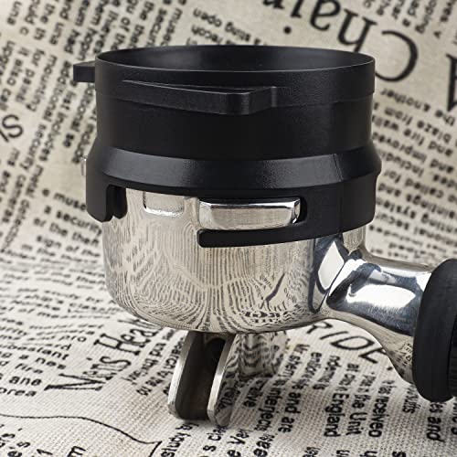 54mm Coffee Dosing Funnel for Breville Portafilters - Hands-Free, Dishwasher Safe, Black