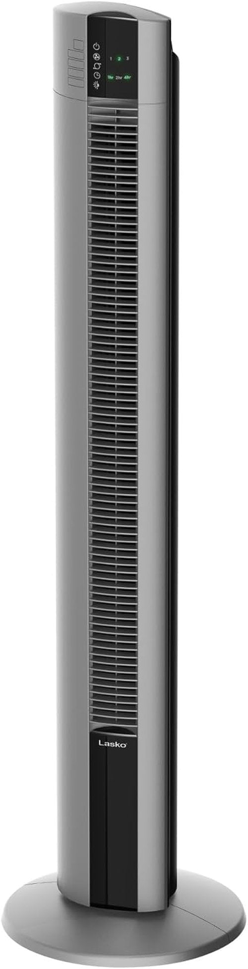Lasko Tower Fan - High-Velocity Oscillating Room Fan with Remote Control & Timer | 48" Gray