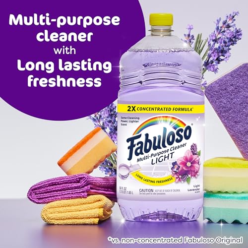 Fabuloso 2X Multi-Purpose Cleaner Light Lavender 56 Fl Oz - No Rinse Floor & Surface Cleaner