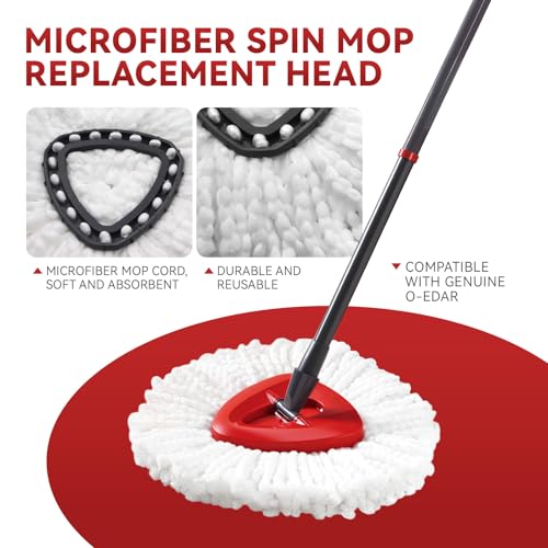 4 Pack Microfiber Mop Head Replacements for O-Cedar Mop Systems