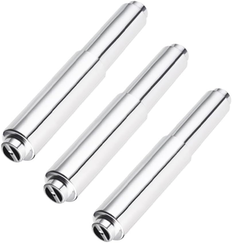 Uonlytech Adjustable Toilet Paper Holder - Spring Loaded Zinc Alloy Rod | Fits Most Bathroom Rolls, 6.49 Inch