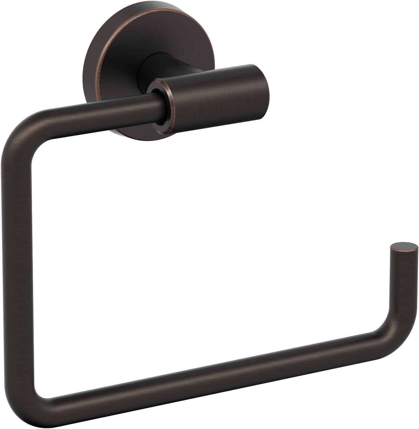 Amerock BH26541ORB | Oil Rubbed Bronze Towel Ring | 6-7/16 in (164 mm) Length Towel Holder | Arrondi | Hand Towel Holder for Bathroom Wall | Small Kitchen | Bath Accessories