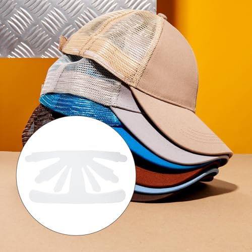 Baseball Cap Shaper Inserts - 10 Pack White Plastic Hat Support Liners