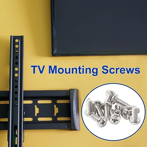M4 x 10mm Stainless Steel TV Mounting Screws - 10 Pack