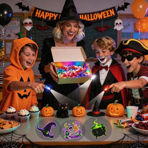 24PCS Halloween Finger Lights for Kids | Glow Party Favors