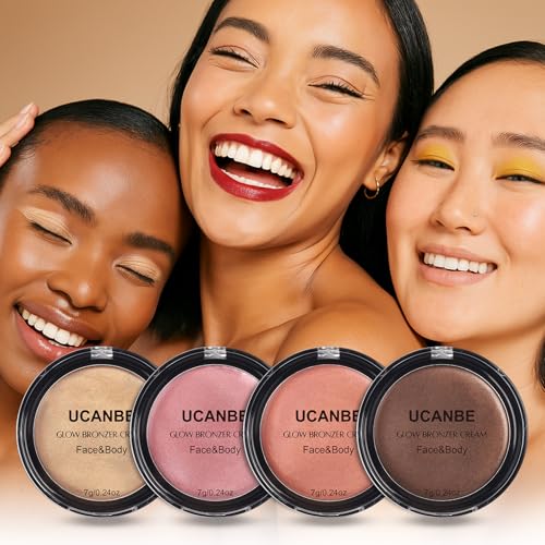 UCANBE Cream Bronzer & Contour Palette Multi-Use Luminous Makeup