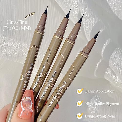 Rosarden Black Liquid Eyeliner Waterproof Smudge-Proof Felt Tip Pen