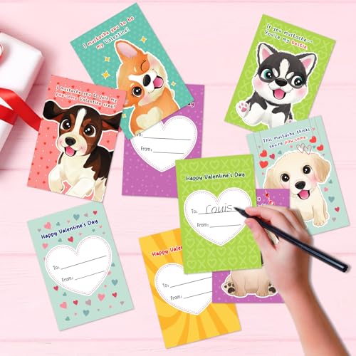 24 Funny Valentine’s Day Cards for Kids – Cute Puppy Designs