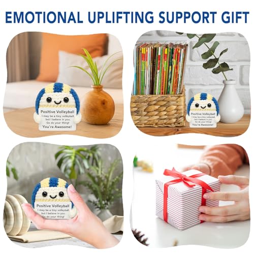 Handmade Crochet Volleyball Emotional Support Gift for Players