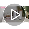 Cotton Swab and Pad Dispenser Set with Bamboo Lids - 2 PCS