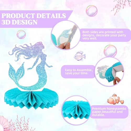 Mermaid Birthday Centerpieces (12-Pack) – Enchanting Party Decorations