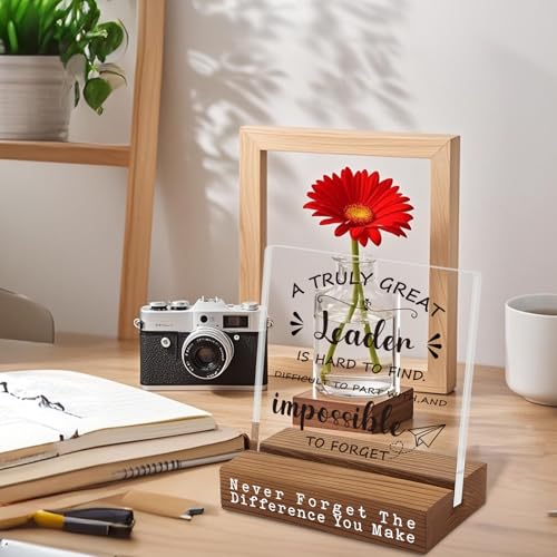 Leader Appreciation Desk Sign - Inspirational Gift for Boss