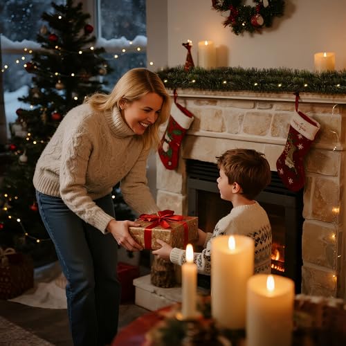 50 Ft Artificial Christmas Garland Decorations No Lights Outdoor