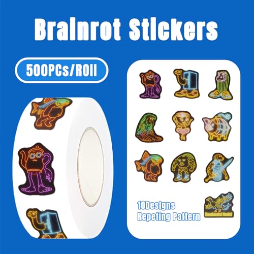 1000 AI-Designed Italian Brainrot Stickers - Waterproof Vinyl