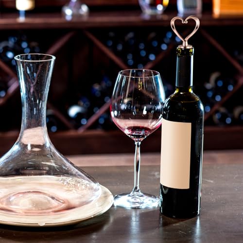 Heart Shape Wine Stoppers - 3 Pack Reusable Bottle Covers