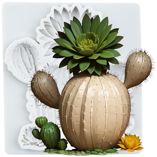 3D Cactus Silicone Molds for Cake Decoration & Candies