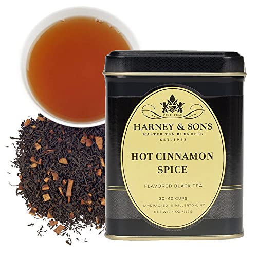 Hot Cinnamon Spice Black Tea - Loose Leaf, 4 Oz Tin