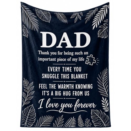 Blessings Dad Blanket - Heartfelt Flannel Gift for Father, 50x60 Inches