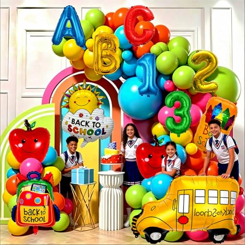 Back to School Balloon Set - 13 Pcs Foil Balloons for Celebration